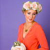 Darcie Oversized Rose and Dusky Foliage Crown